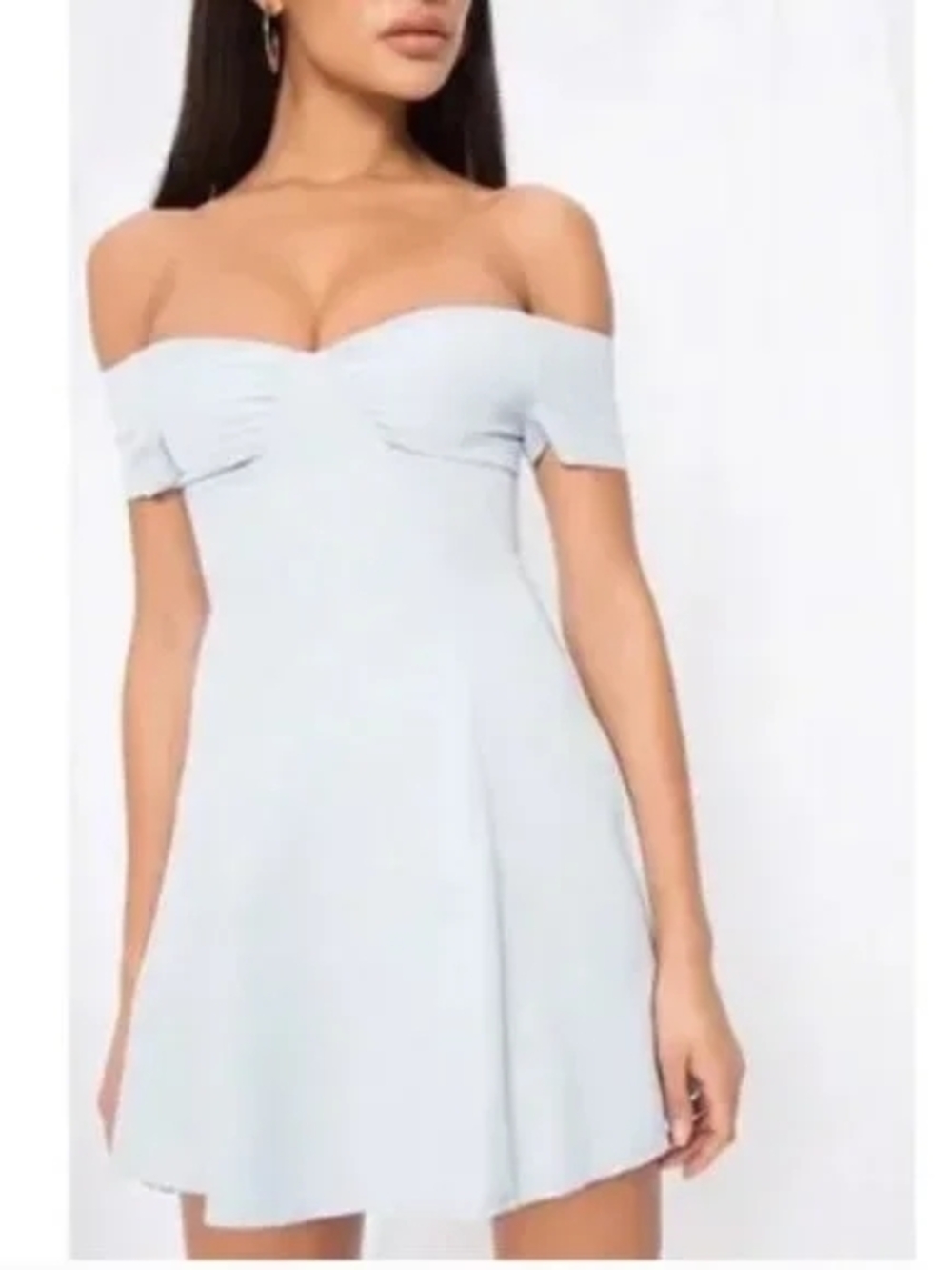 REVOLVE Off-Shoulder White Mini Dress